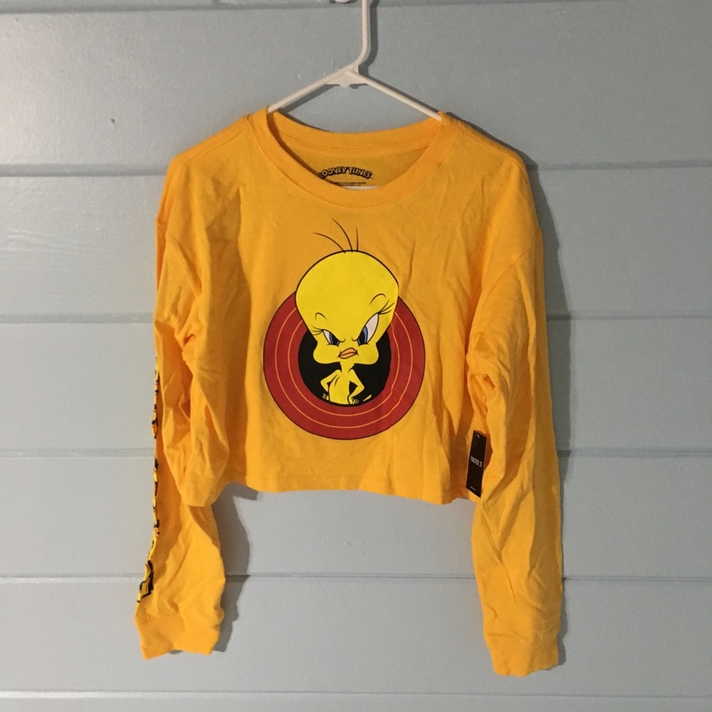 yellow tweetie bird looney tunes t-shirt